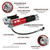 Performance Tool Lightweight Pistol Grip Grease Gun with Anodized Aluminum Barrel - W54291