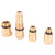Performance Tool Compression Tester Spark Plug Adapters Set (4 Piece) - W80577