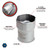Performance Tool 1/2" Drive 2-1/2" 4WD Lock Nut Socket Rounded Hex Style - W83244