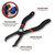 Performance Tool Angled Push Pin Pliers - W86561