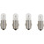 VDO Type A - White Metal Base Bulb - 12V - 4-Pack - 600-802