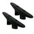 Whitecap Black Nylon Cleat 6" Pair - 3421BP