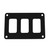 Pacer Switch Panel - 3 Switch & 1 Row - 4.25" x 2.75" - Black Powder Coated Aluminum - PSC-31-BK