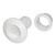 T-H Marine Recessed Flapper Scupper Drains - White - RFS-2-DP