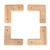 Whitecap Teak Cooler/Box Chocks - 4 Pack - 60329