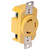 Marinco 305CRR 30A Receptacle - Yellow - 125V - 305CRR