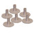 Weld Mount Stainless Steel Standoff 1.25" Base  1/4" x 20 Thread .75    Tall - 6-Pack - 142012304