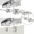 Magma Dual Side Bulkhead or Square/Flat Rail Mount - T10-540
