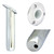 Tigress Round Head Closed Base Rod Holder - 30 Degree - 9" - 77900