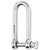Wichard HR Long D Shackle - 10mm Diameter - 25/64" - 11215W