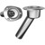 Mate Series Stainless Steel 30 Degree Rod & Cup Holder - Open - Oval Top - C2030ND
