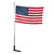 Camco 20' Telescoping Camper/RV Flagpole w/Base Foot & U.S. Flag - 51600