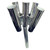 Tigress Five Rod Cluster - Bent Butt - Polished Aluminum - 88157-2
