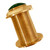 Echonautics Bronze Low-Profile Thru-Hull Medium-Frequency CHIRP Transducer - 600W, 0 Degree Tilt, 80-130kHz - BT70MA600-00