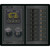 Blue Sea 1497 - 360 Panel - 8 Position 12V Flat Rocker M2 Multimeter w/SOC & Dual USB/12V Socket - 1497