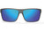 Bajio Sunglasses - Sigs Blue Mirror Glass Dark Gray Glass Matte Sunglass - BJOSIG02N011