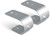 EX GUARD - Light Tab Set  Brushed Stainless Steel (pair) - EGDXG-AC10