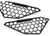 Fab Fours Inc. - Vengeance Side Light Mesh Insert Cover (d3351 & D3352) Matte Black - FFBM3150-1