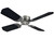 Lasalle Bristol - 42in 12v 4 Blade Fan With Wall Switch Â Brushed Nickel W/black Blades - LSB410TSDC42BNBK