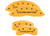 MGP Caliper Covers - Front And Rear: C6/corvette Yellow Powder Coat Finish Black Characters - MGP13008SCV6YL