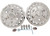 Phoenix USA - 06c Sprinter 3500 Dot Liner Wheel Simulator Set  Polished Ss (includes 2 Fronts & Hardware) - PHONS16AF