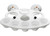 SeaSucker - Party Barge  Vertical Mount Cupholder  White W/round Holes - SEAMC5347W