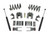 Maxtrac Suspension - 0713 Silv/sierra 1500(single)2/4wd 2/4in Lowering Kit/flip Kit/rear Shocks(coil) - K331324-6