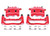 Powerstop - Red Powder Coated Performance Calipers - S4918