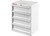 Weather Guard - Van Storage Cabinet With 4 Drawers 18 X 14 X 24in  White Steel Finish - 2952682