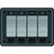 Blue Sea 8262 Waterproof Panel 4 Position - Slate Grey - 8262