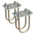 C.E. Smith Axel Tie Plate Kit f/3" Round Axel - 23003