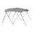 Carver 3 Bow 4681U Bimini Top with Boot - Cadet Grey Acrylic - A4681UB-10