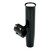Lee's Clamp-On Rod Holder Horizontal Mount - Aluminum - Pipe Size #5 - 2.375" - 2-3/8" OD - Black - RA5205BK