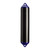 Polyform F-4 Twin Eye Fender 8.5" x 40.5" - Black - F-4 BLACK