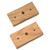 Whitecap Teak Rod Storage Rack Mounting Brackets - Pair - 60609