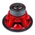 Audiopipe 12" Woofer "eye Candy Red" Aluminum Cone 800w Rms/1600w Max Dual 4 Ohm Voice Coils - TXXAPD12RD