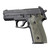 Hogue Sig Sauer P228/p229 Piranha Grips G10 G-mascus (green Lava) - 28138