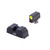 Night Fision Night Sight Set For Glock 17/19/34 Yellow Front Ring/black Rear Rings - GLK001010YGXG