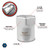 Performance Tool 1/2" Drive 2-1/2" Lock Nut Socket Hex Style