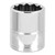 Performance Tool 3/8" Drive 17mm Metric 12-point Socket