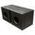 Qpower Dual 6.5" Enclosure Vented Qbomb With Spray Liner - QBOMB65V