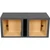 Qpower Dual Square 15" Slot-ported Heavy Duty Empty Woofer Box - HD215 VENT SQ