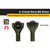 Titan 1/4" Drive X 4" Swivel Head Micro Bit Driver (green) - 11325