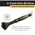 Titan 1/4" Drive X 4" Swivel Head Micro Bit Driver (green) - 11325