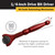 Titan 1/4" Drive X 4" Swivel Head Micro Bit Driver (red)