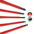 Wiha Softfinish Slotted/phillips/square Insulated Screwdriver Set (5 Piece Set) - 32083