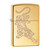 Zippo Windproof Lighter - Tiger Design High Polish Brass - 29884
