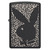 Zippo Windproof Lighter Playboy Color Image - Black Matte