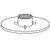 C.roto Moldg - 3/4' Fpt Raised Spin-in - 74