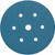 3M 36521 Hookit Blue Abrasive Disc Dust-Free,Grade:80E 50 Discs/Carton,7 holes, 6" - 7100363524